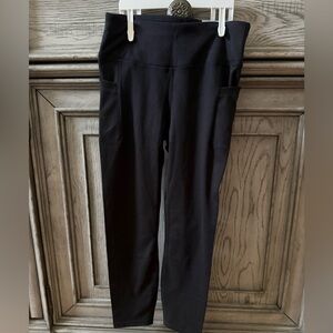 Black High-Waist Pocket Leggings Size 6X! NWT